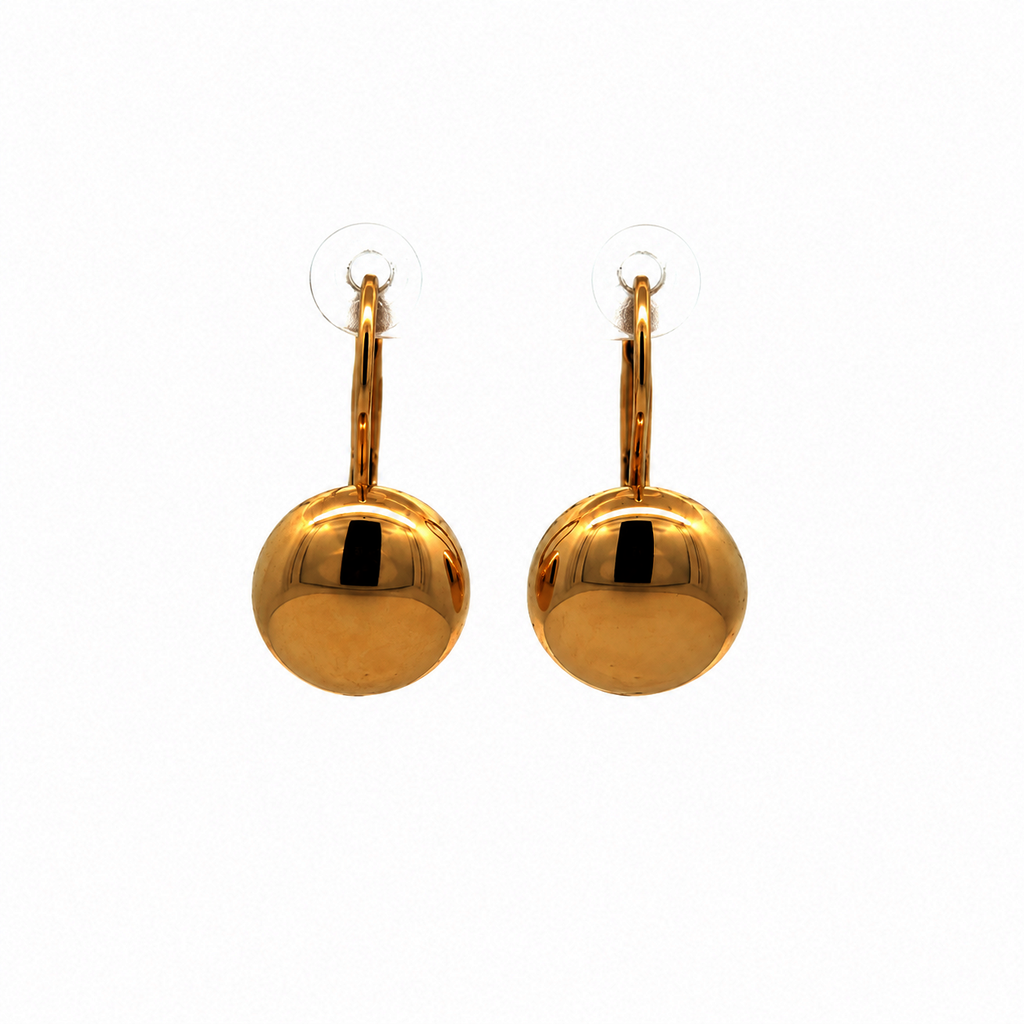 Žluté zlato náušnice na klapku